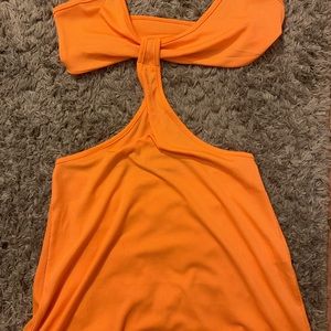 Orange dress cut outs